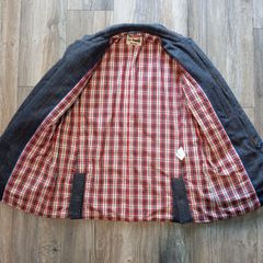 Men's Vickers 1919 Boston quilted tweed jacket in a grey herringbone checked pattern