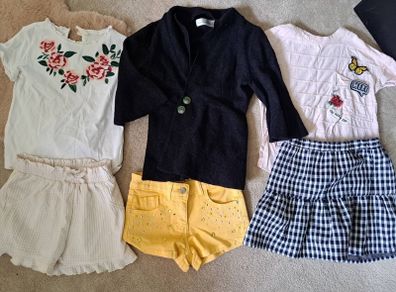 Girl 6-7 shorts top outfit bundle