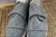shoes lost ink grey Velcro flatform trainer style shoe size 40