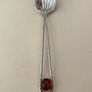 Antique coffee spoon with amber Image 5