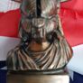 Vintage bronze new USA Bank and new USA flag Image 5
