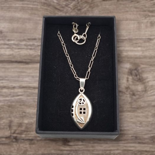 925 Vintage Abstract Silver Necklace