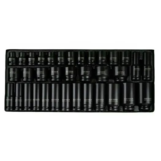 DSD Tools 1/2" Deep & Shallow Impact Socket Set with Metal Case