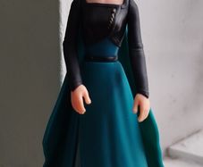 Frozen Anna figure from Easter Kinder Maxi egg 2026. Big figure 14 cm height.