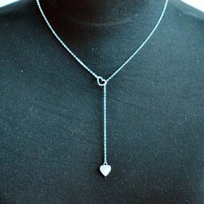necklace heart stainless steel