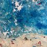 Original Abstract Painting Beach Art Beachscape Seascape Image 4