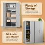 Multi purpose storage cabinet (Grey) - FREE DELIVERY Image 2