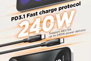 LDNIO LC921c 240W High power PD3.1 Fast charge protocol E-marker chip Fast Charging Charger Data Cable (Phones, Macbooks and more devices)