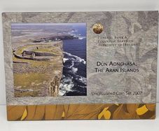 Ireland 2007 Beautiful Uncirculated Euro Coin Set in Original Folder Aran Islands