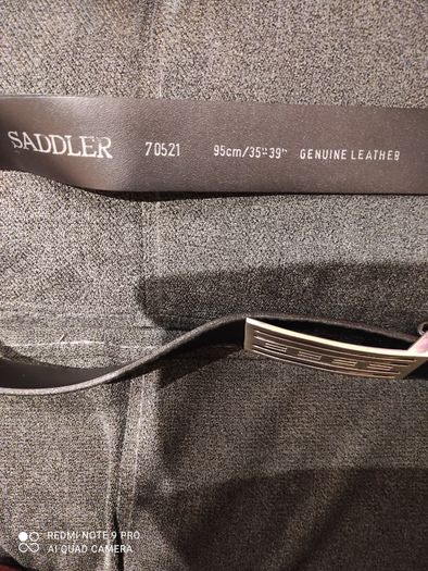 Luxury hand crafted leather belt