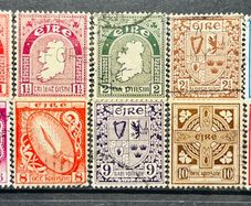 Ireland 1940-49 Second Definitive Series (e) Watermark D16-D29 EIRE 14 Irish Stamps