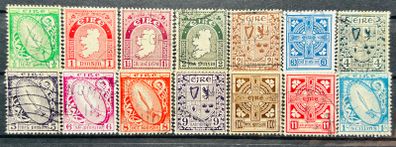Ireland 1940-49 Second Definitive Series (e) Watermark D16-D29 EIRE 14 Irish Stamps