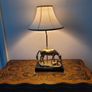 brass horse lamp Image 2