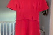 Whistles pink salmon mid dress
