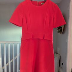 Whistles pink salmon mid dress