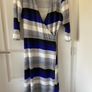 3/4 length sleeve wrap dress Image 3