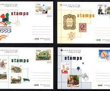 1993 Ireland An Post Pre-paid Exhibition Cards issued for Stampa 1993 with slogan "Stamp Collection a hobby for all ages"