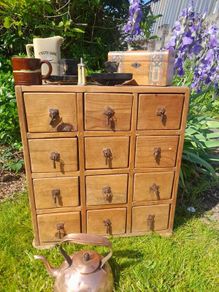 Vintage 12 Drawer Cabinet