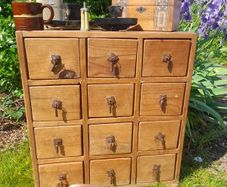 Vintage 12 Drawer Cabinet