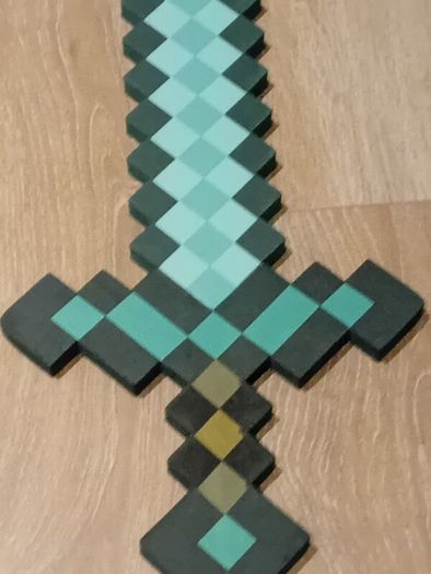 minecraft foam diamond sword