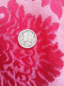 1936 USA Silver One Dime Coin