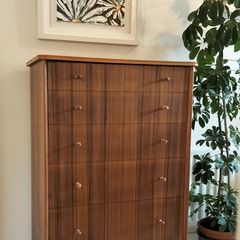 Md Century Vintage Vanson Tallboy Chest of Drawers