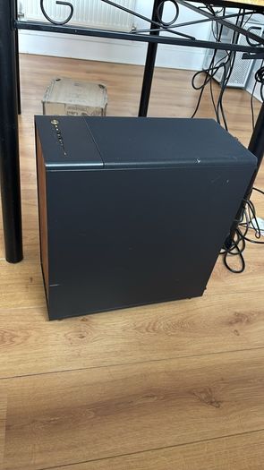 Black PC Case, Walnut Front