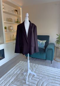 Brand-new Ladies Black Blazer Jacket from Dunnes Stores Size UK 20 / EU 48