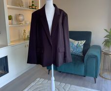 Brand-new Ladies Black Blazer Jacket from Dunnes Stores Size UK 20 / EU 48
