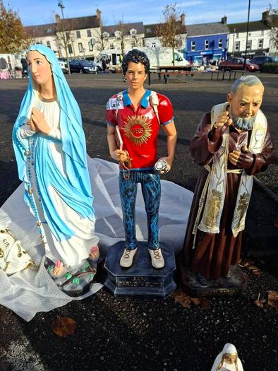 SAINT, Statue Of The Youngest Newest Saint Carlos