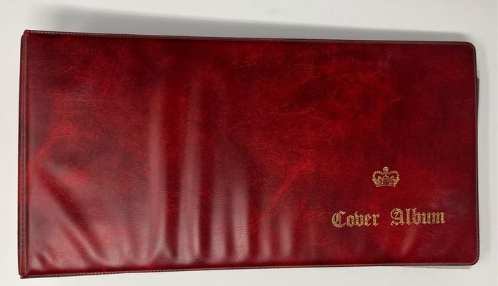 Wine Small Cover (eg First Day Cover, cover or postcard)  with 40 pages