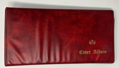 Wine Small Cover (eg First Day Cover, cover or postcard)  with 40 pages