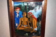 Stunning vintage oil painting after Gauguin