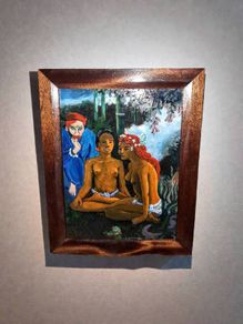 Stunning vintage oil painting after Gauguin