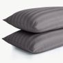 Premium Quality Fabric Pillowcase Pair - Soft Breathable Material with Silky Smooth Finish, Elegant Stripe Design, Standard Size 50cm x 75cm, Machine Washable, Fade Resistant, 5 Beautiful Options Image 5