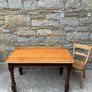 Victorian Solid Oak Dining Table. Image 7