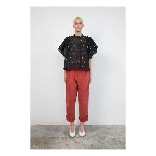 Stella Nova  Pen Joe Blouse | Black