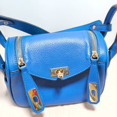 handbag Genuine Leather Handbag Blue  Lindy Style Dupe  Like New!