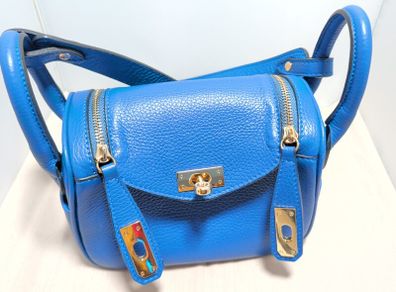 handbag Genuine Leather Handbag Blue  Lindy Style Dupe  Like New!