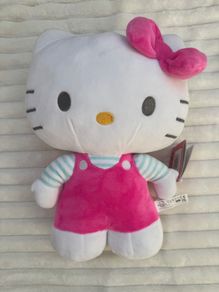 Hello Kitty Plush Pink Dress approx. 35 cm. a bit dirty Please see pictures