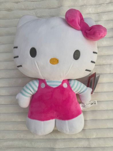 Hello Kitty Plush Pink Dress approx. 35 cm. a bit dirty Please see pictures