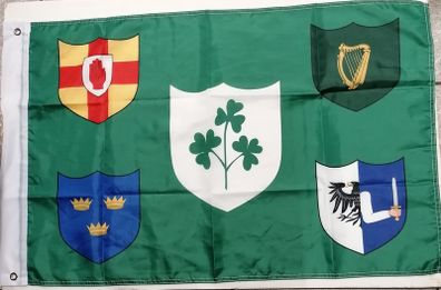 Irish Rugby flag Green 3ft x 2ft.