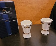 Pair of Royal Tara Book of Kells bud vase