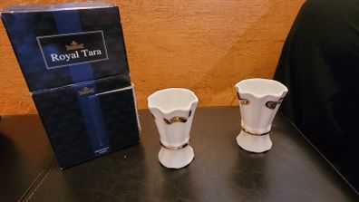 Pair of Royal Tara Book of Kells bud vase