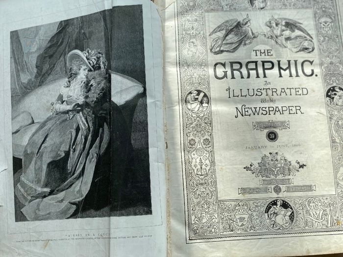 750 bound pages 1889 Graphic Magazine