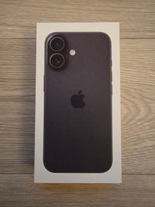 iPhone 16 128GB Black - Brand New & Sealed + Screen Protector + Phone Cover