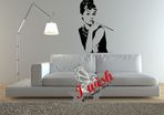 AUDREY HEPBURN Nice Lady Removable and Washable Wall Sticker