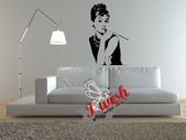 AUDREY HEPBURN Nice Lady Removable and Washable Wall Sticker