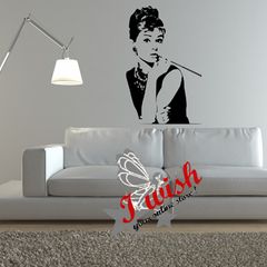 AUDREY HEPBURN Nice Lady Removable and Washable Wall Sticker