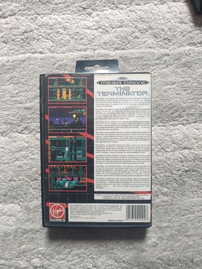 The Terminator Mega Drive Boxed with Manual